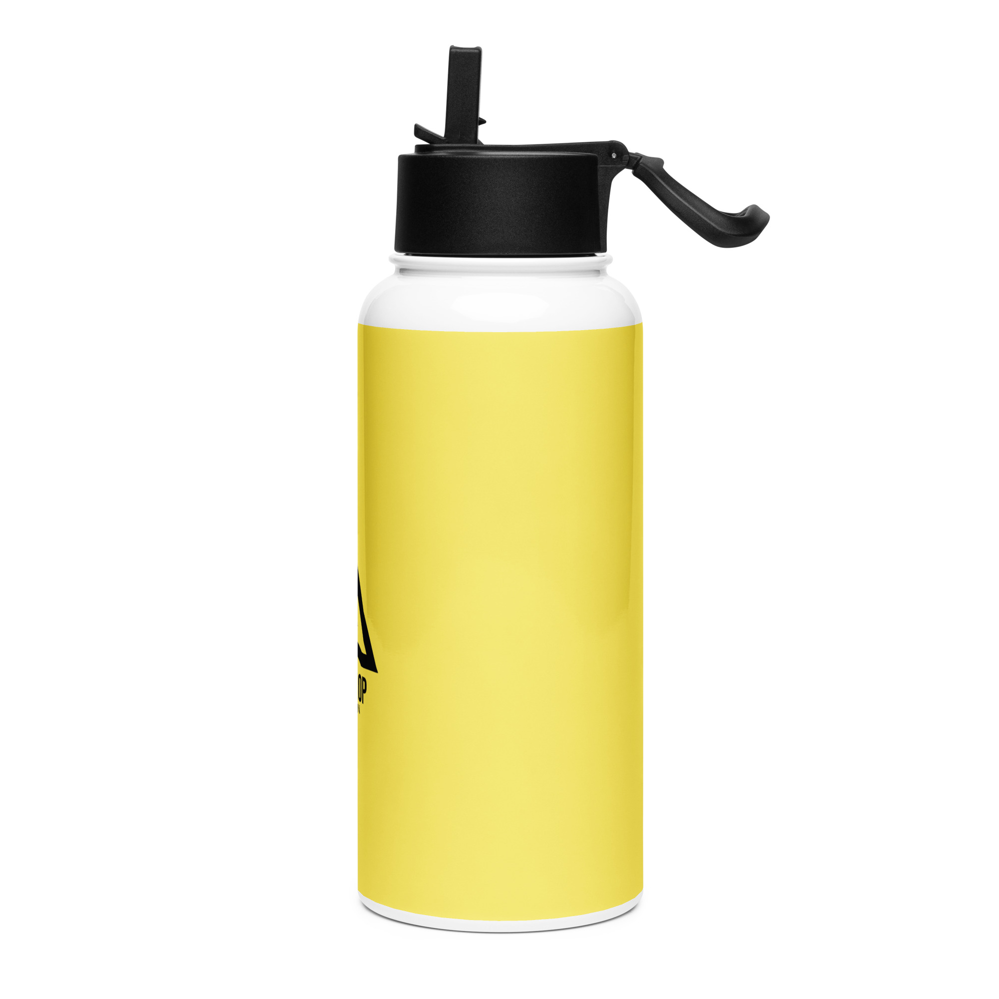 Stainless steel water bottle with a straw lid – Image 3
